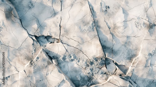 Marble texture with intricate, fine cracks and light veins, slightly rugged and more detailed surface. photo