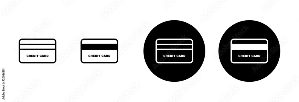 Credit card icon vector isolated on white background. Credit card payment icon vector Credit card icon vector isolated on white background. Credit card payment icon vector
