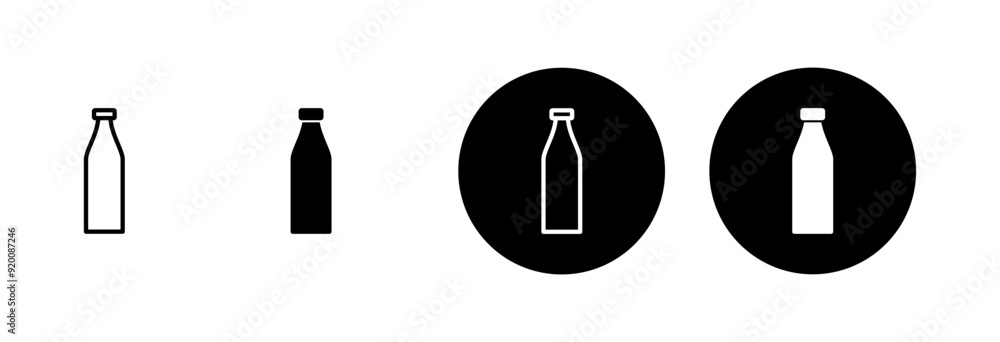 Bottle icon vector isolated on white background. Bottle vector icon Bottle icon vector isolated on white background. Bottle vector icon