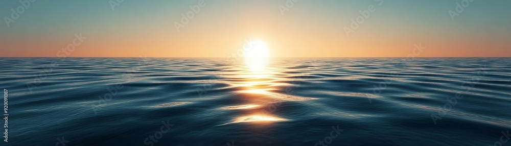 Ocean Sunset - Realistic Image Ocean Sunset - Realistic Image
