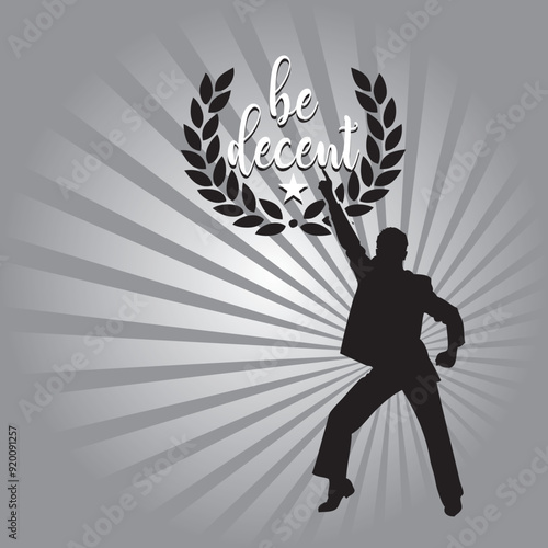 Vector illustration be decent