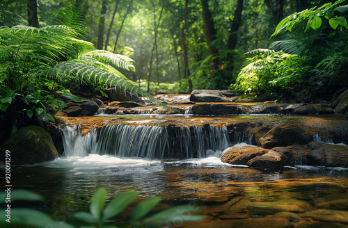 waterfall in the jungle