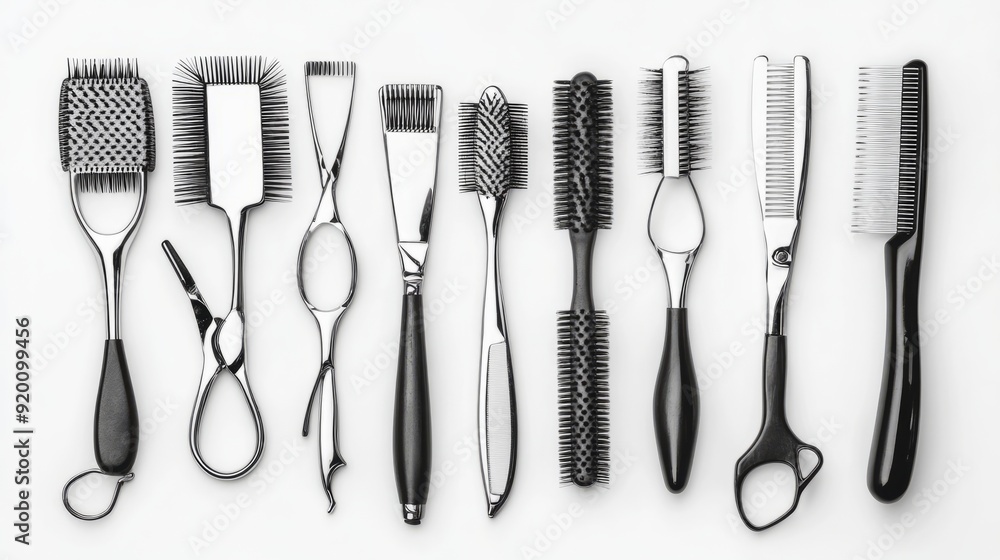 hairdressing tool on white background -- hairdressing tool on white background --