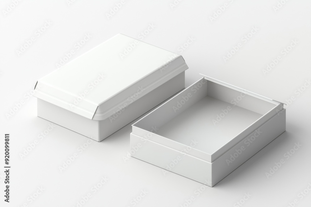 Paper Box Mockup A4 on isolated background created with Generative AI Paper Box Mockup A4 on isolated background created with Generative AI