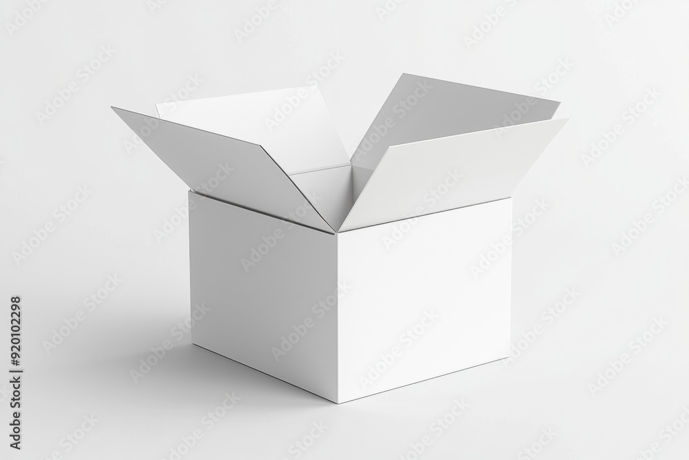 Paper Box Mockup A4 on isolated background created with Generative AI Paper Box Mockup A4 on isolated background created with Generative AI