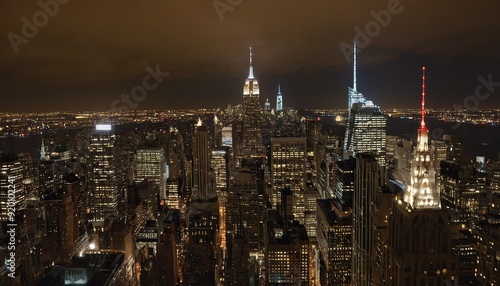 A night view of the Manhattan skyline from across the Hudson River 18