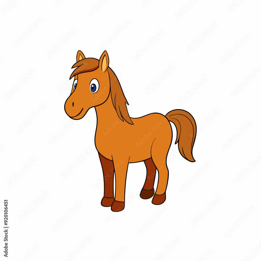 Horse isolated on white, horse vector illustration, animal vector art, horse silhouette, pet vector icon, horses cartoon line art, eps Horse isolated on white, horse vector illustration, animal vector art, horse silhouette, pet vector icon, horses cartoon line art, eps