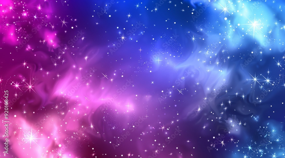 Obraz premium A breathtaking cosmic nebula background showcasing a rich array of vibrant colors along with shimmering stars