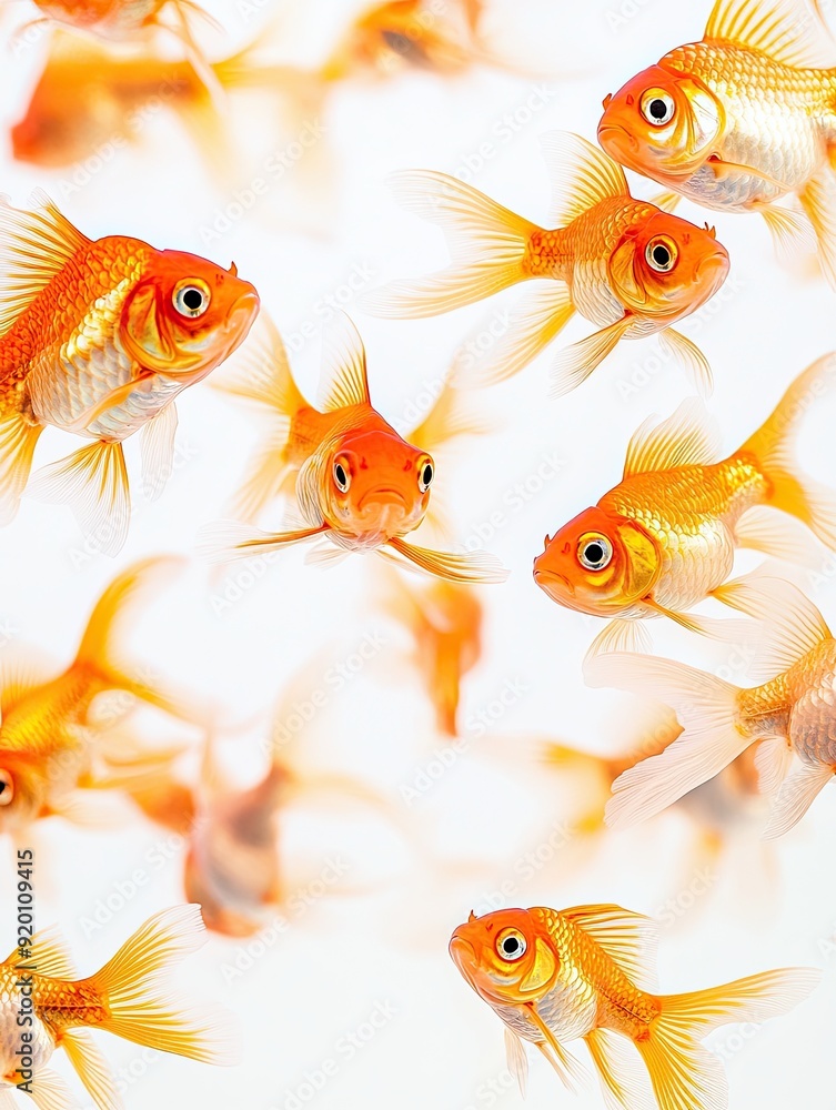 Goldfish isolated on white background Goldfish isolated on white background