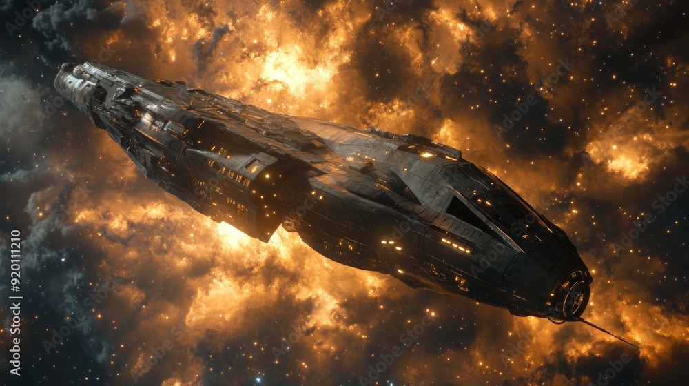 3D Spaceship in Cosmos 3D Spaceship in Cosmos