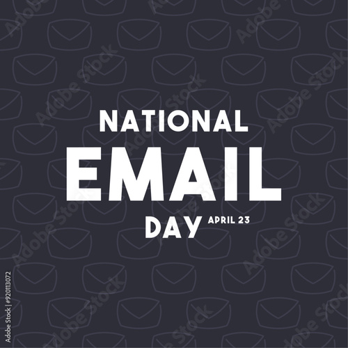 National Email Day. April 23. Seamless pattern.