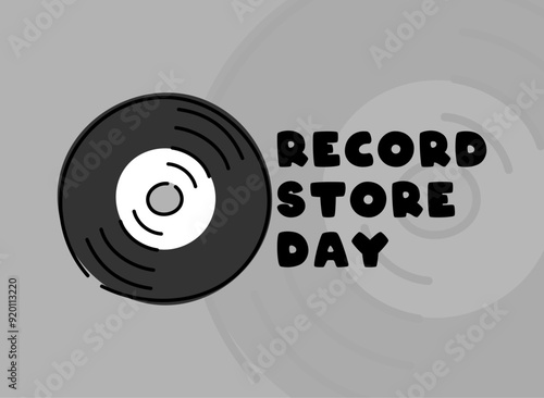 Record Store Day design vector. Flat design vector. Poster, banner, card, background.