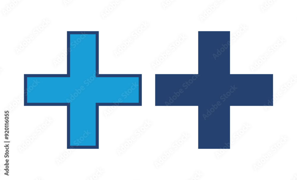 Plus Icon vector. Add plus icon Plus Icon vector. Add plus icon