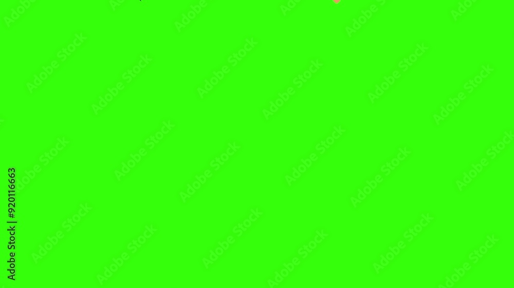 Halloween design object elements animation effects on green screen Halloween design object elements animation effects on green screen