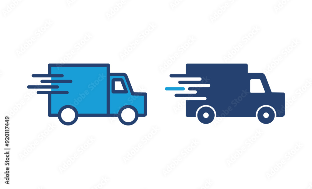 Fast shipping delivery truck icon vector. Delivery truck icon. fast delivery icon Fast shipping delivery truck icon vector. Delivery truck icon. fast delivery icon