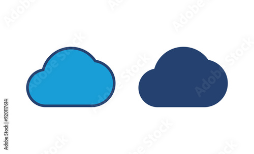 cloud icon vector. cloud vector icon