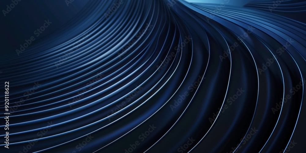 This is a captivating abstract image showcasing elegant, flowing blue curves intertwined with modern design lines This is a captivating abstract image showcasing elegant, flowing blue curves intertwined with modern design lines