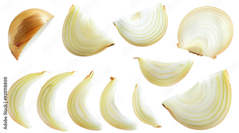 Slice of onion on a white background. Slice onion. Red Onion on a white background. Type slice onion Slice of onion on a white background. Slice onion. Red Onion on a white background. Type slice onion