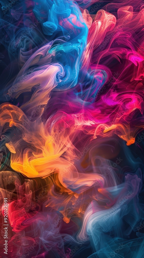 Fototapeta premium Abstract Colorful Smoke Art