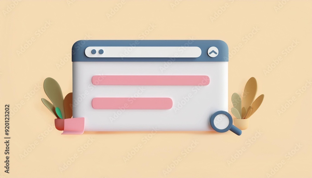 A colorful and modern web browser interface with design elements, perfect for illustrating digital navigation concepts. A colorful and modern web browser interface with design elements, perfect for illustrating digital navigation concepts.
