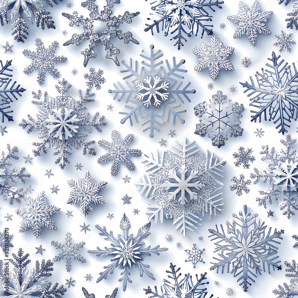 snowflakes on a blue background snowflakes on a blue background