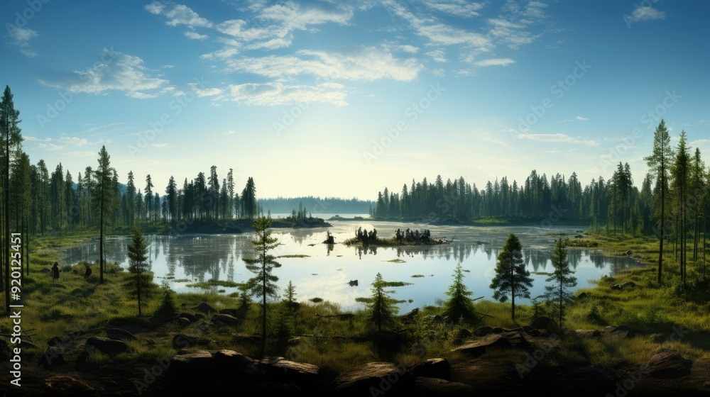 Band Banner  Energie Strom Panorama Landschaft 