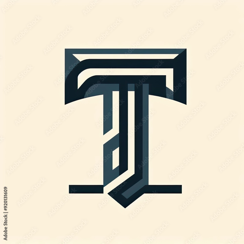 Letter t Logo. A Letter Design Vector. AI generate Letter t Logo. A Letter Design Vector. AI generate