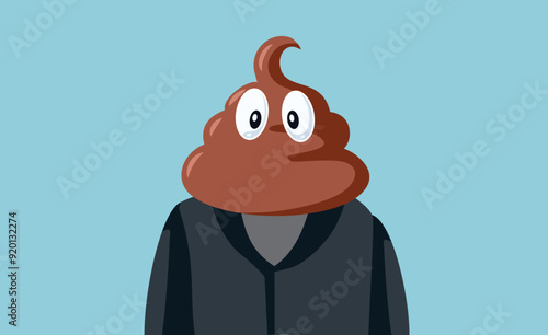 Nasty Person with Bad Stinky Attitude Vector Illustration. Man with negative traits being annoying and unpleasant 
