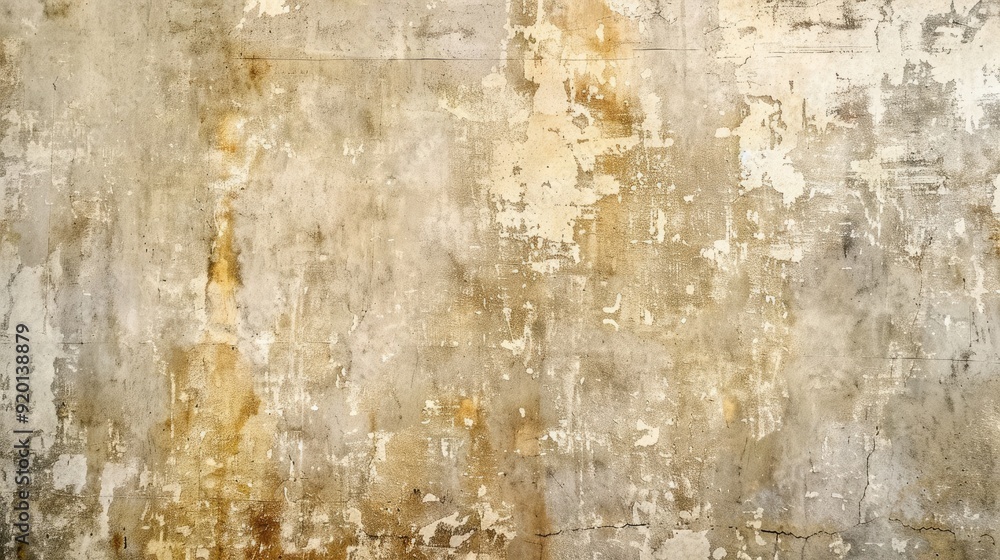 Obraz premium Aged beige wallpaper for texture or backdrop.