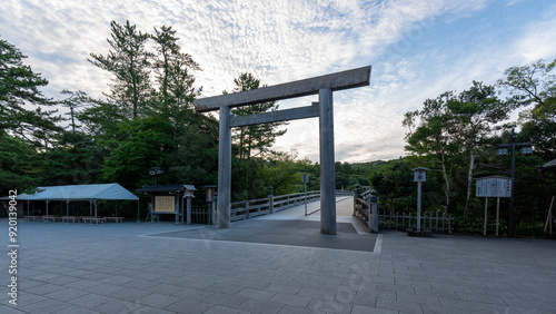 Torii gate of the Kotaijingu (Naiku), Ise shrine.