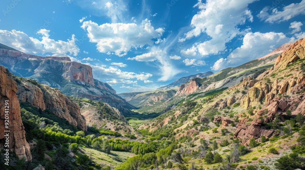 Scenic Mountain Valley Landscape Scenic Mountain Valley Landscape