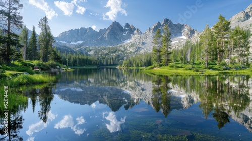 Mountain Lake Reflection