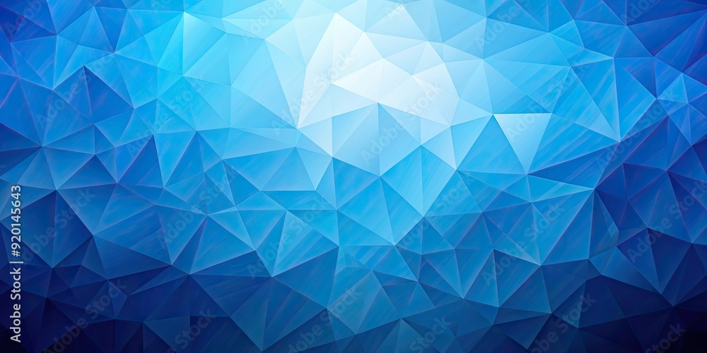Obraz premium Blue abstract polygonal background with rendering , polygon, geometric, design, digital, backdrop, modern, art, technology