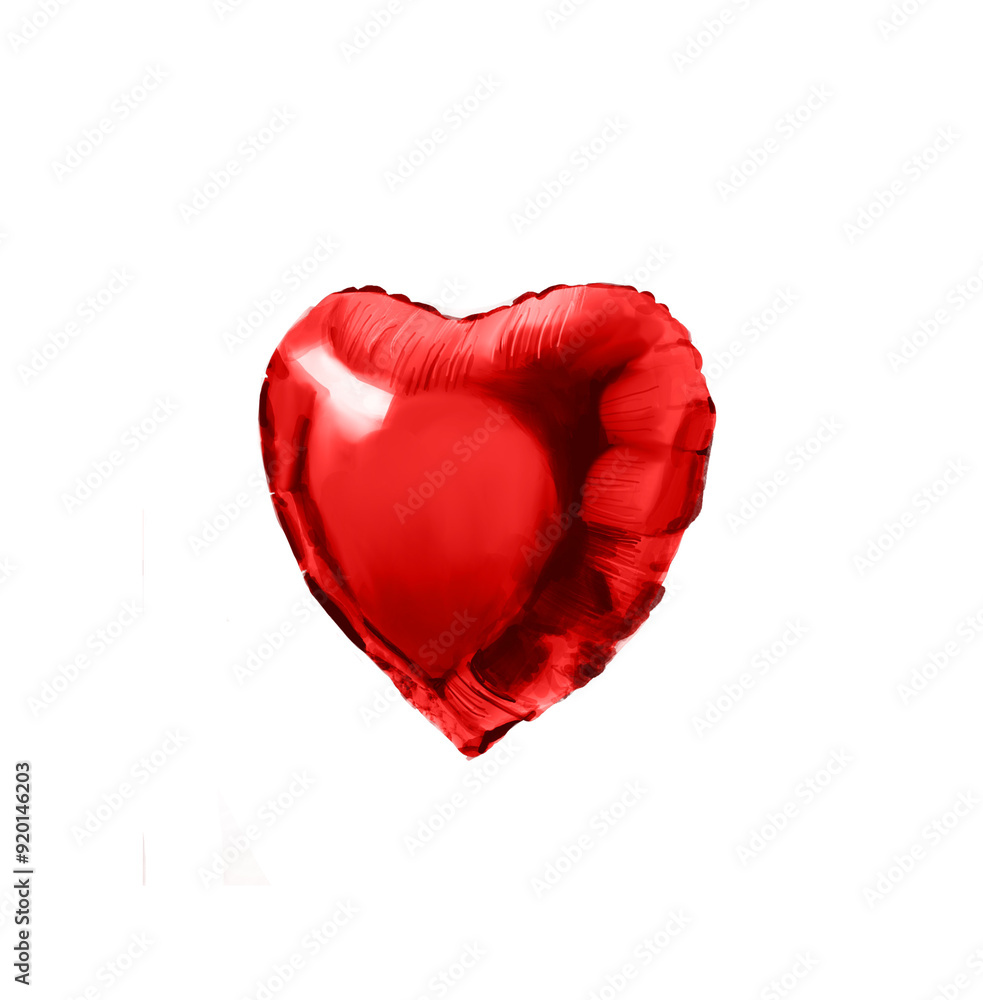 red heart balloon isolated on white red heart balloon isolated on white
