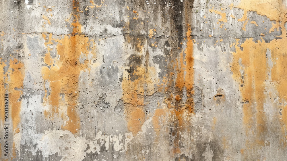 Fototapeta premium Moisture stains on concrete wall