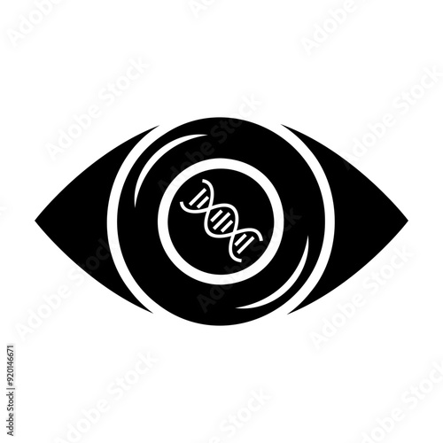 biomedical vision Solid icon
