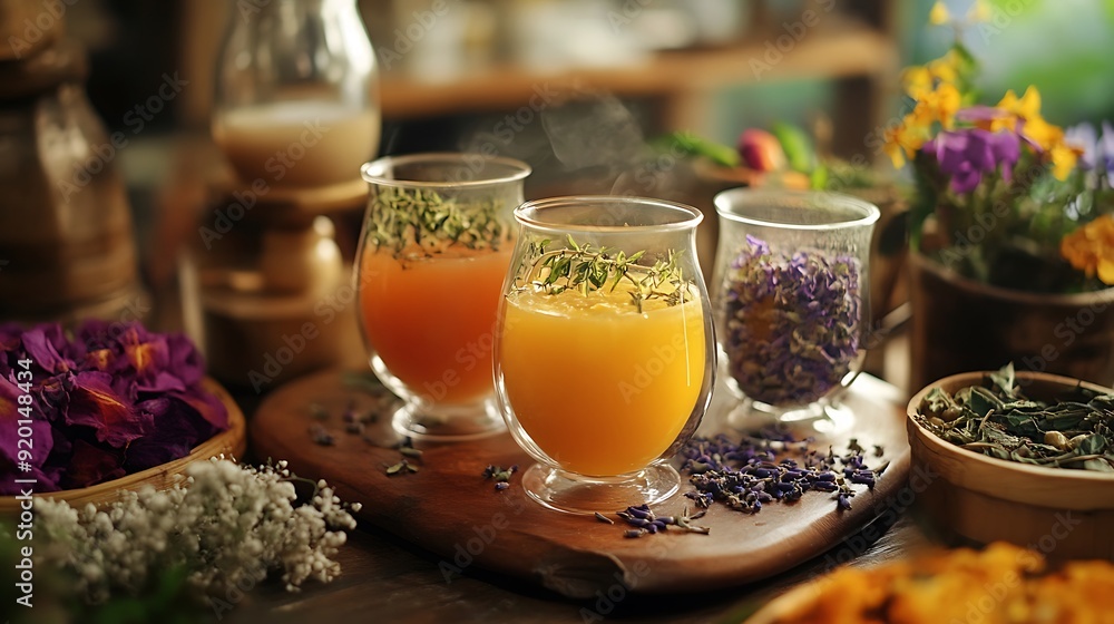 Herbal Tea Infusions with Dried Flowers Herbal Tea Infusions with Dried Flowers