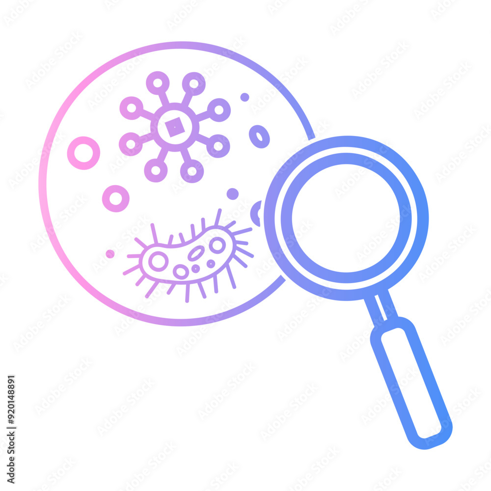 microbiology Line Gradient Icon microbiology Line Gradient Icon