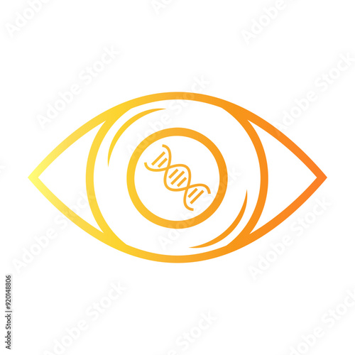 biomedical vision Line Gradient Icon