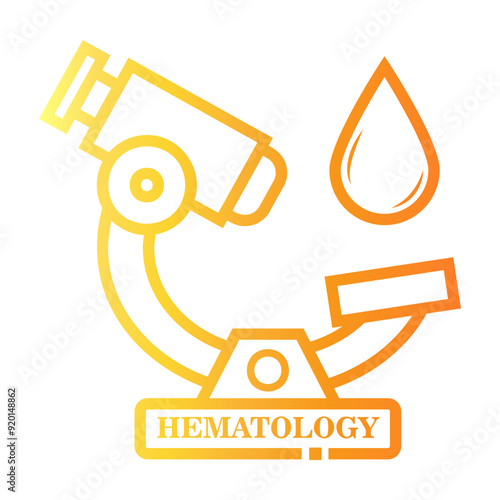 hematology Line Gradient Icon