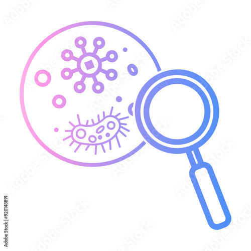 microbiology Line Gradient Icon