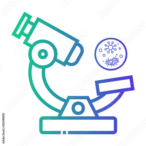 medical microbiology Line Gradient Icon