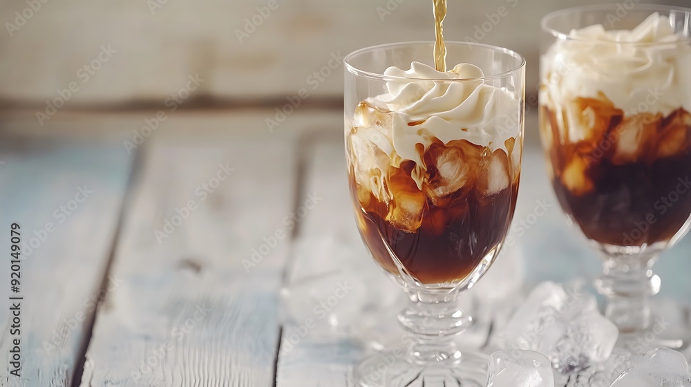 Creamy Iced Coffee with Whipped Cream Creamy Iced Coffee with Whipped Cream