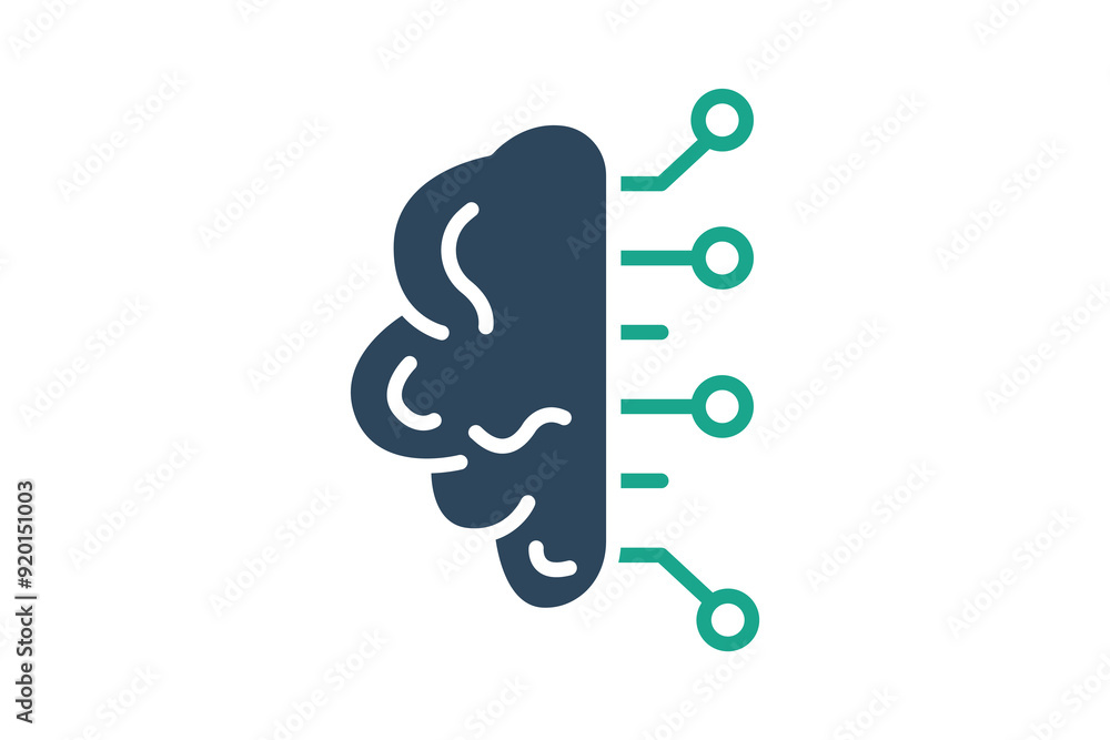 Business intelligence icon. icon related to technology. solid icon style. data analytics elements vector illustration Business intelligence icon. icon related to technology. solid icon style. data analytics elements vector illustration