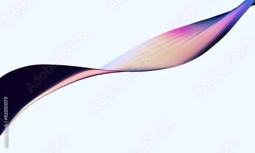 colorful natural technology wave on white background