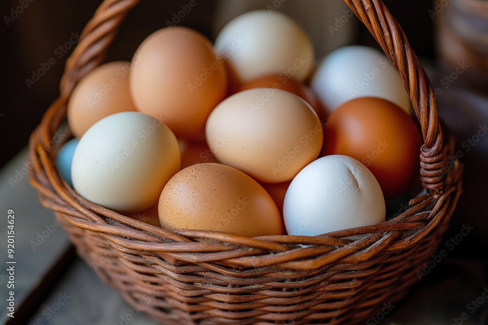 Eggs in basket 