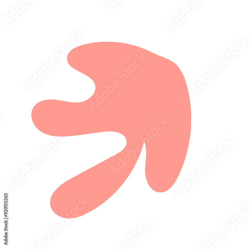 Red abstract Shapes vector decoration 