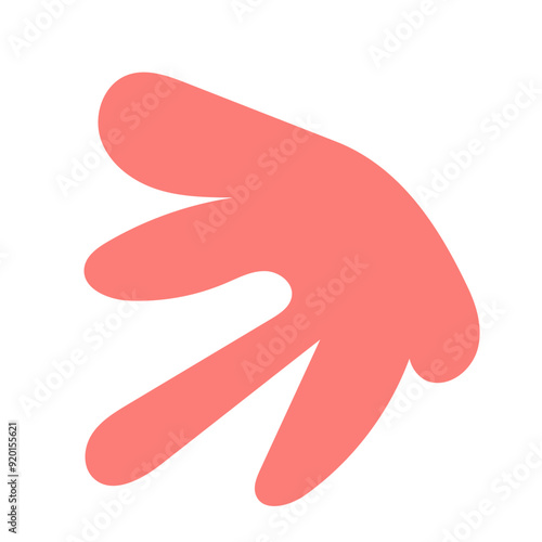 Red abstract Shapes vector decoration 