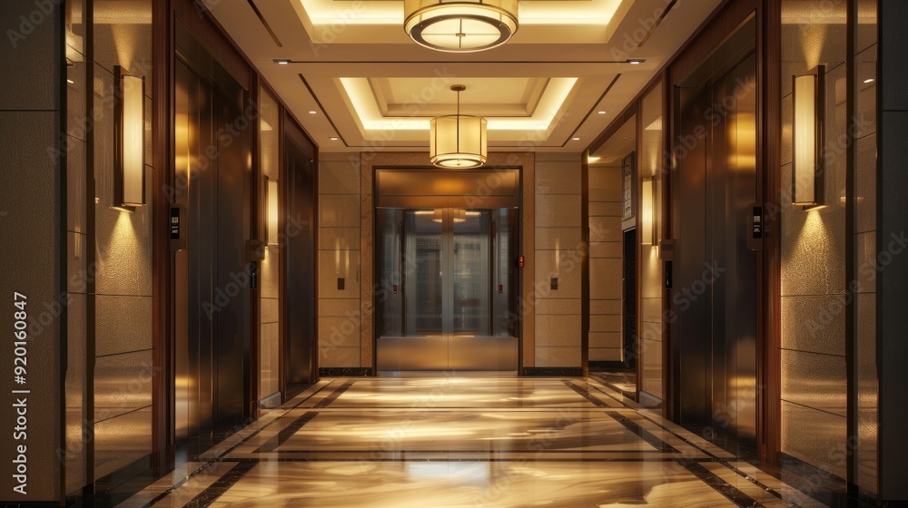 Elegant Hotel Lobby Hallway Elegant Hotel Lobby Hallway