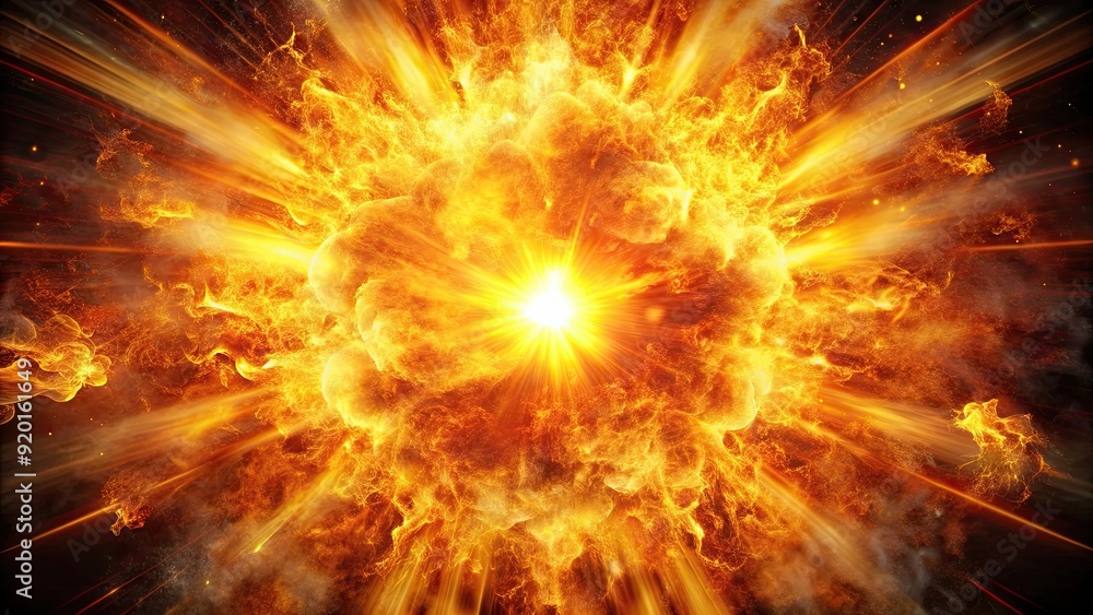 An intense explosion of fire bursting with energy and light, explosion, fire, heat, flames, inferno, blaze, burst, energy An intense explosion of fire bursting with energy and light, explosion, fire, heat, flames, inferno, blaze, burst, energy